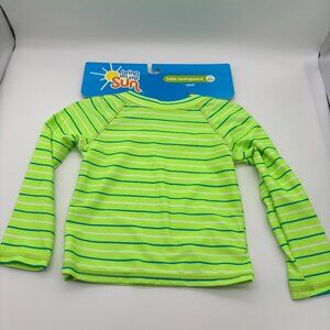 Bring on the Sun Kids Swim Shirt Rash Guard UPF 50+, Small NWT Summer Pool Beach